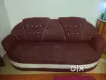 Sofa set red colour