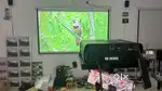 RrD2 Projector 350Inch 4K 3D Watch Movies Cricket For Home Office Cafe