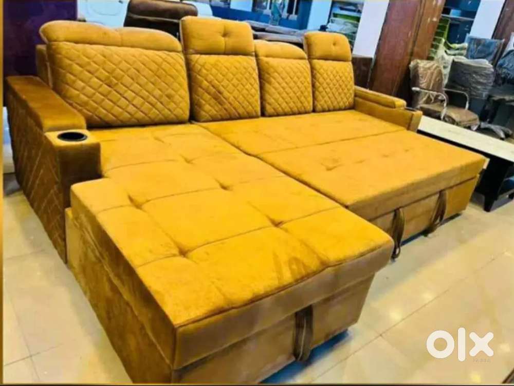 New brand l sofa cum bed segun wooden