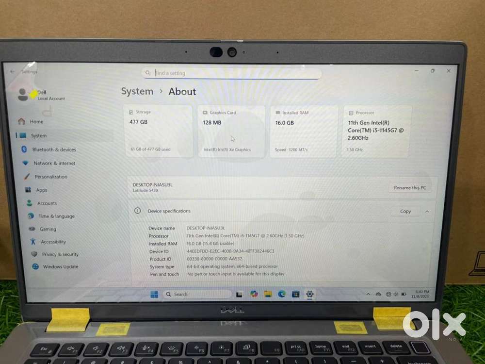 Dell Latitude 5420 intel Core i5 11th Gen   open box laptops