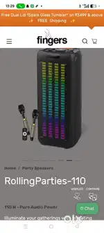Finger party speaker