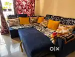 6 seater sofa cum bed with storage in excellent condition