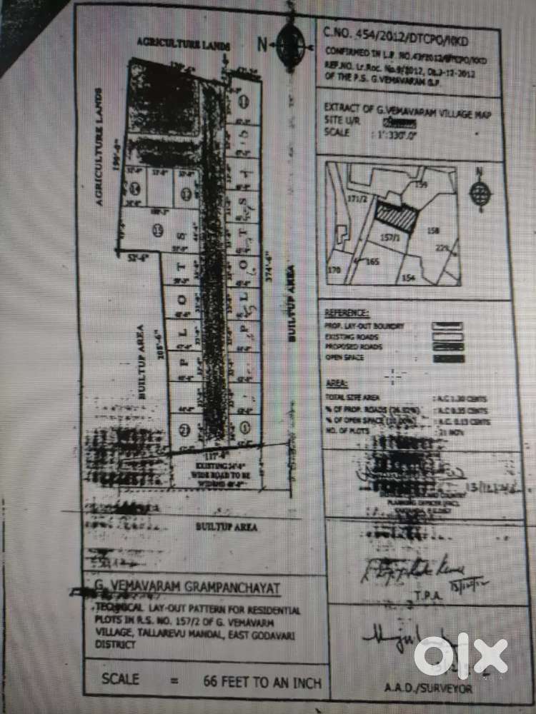 Land for sale at G vamavaram near saryana concept school