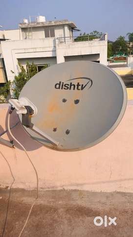 Dish tv with antenna