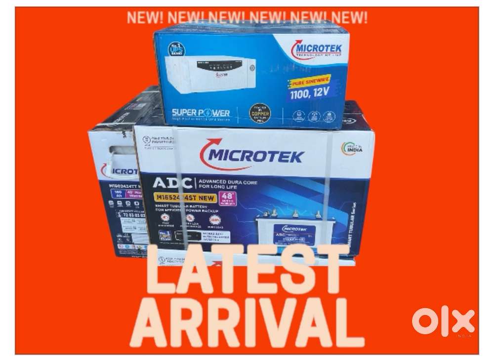 1100va microtek sinewave inverter 100ah microtek battery brandnew
