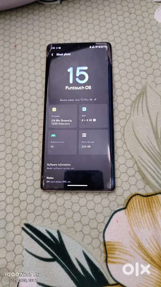 T2 PRO 5G. RAM 8+8 16GB 256GB MEMORY