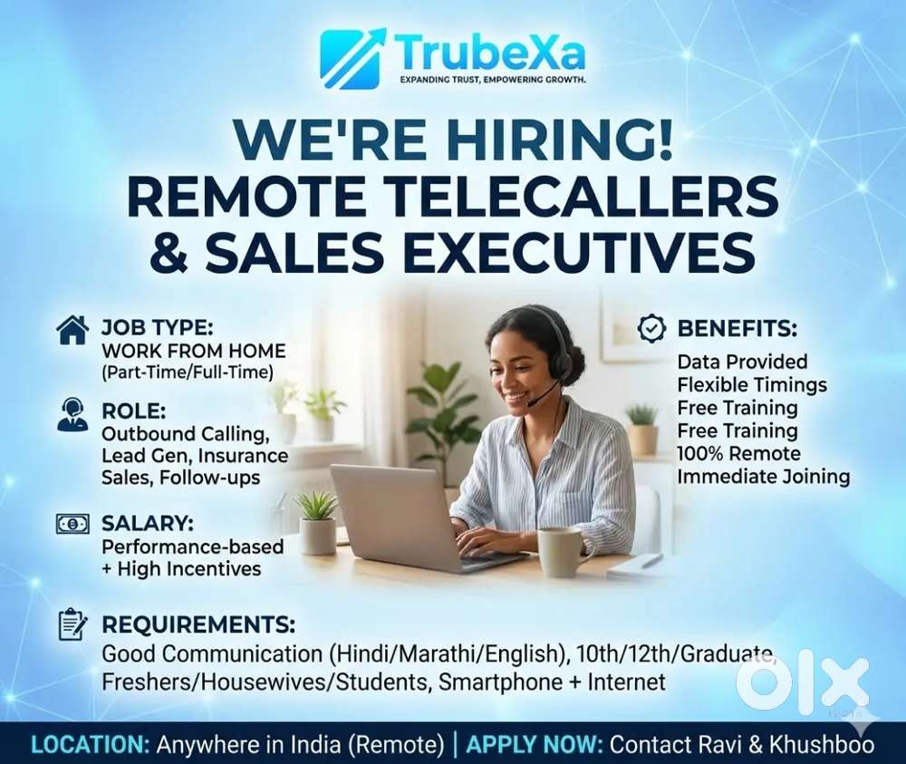 Work From Home Telecaller Job – Insurance Sales (WFH)- BPO