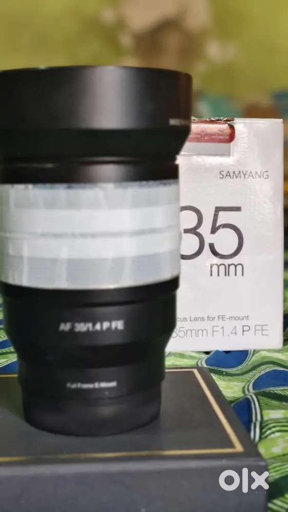 35mm F1.4  lens samyang with bill and box and warranty period