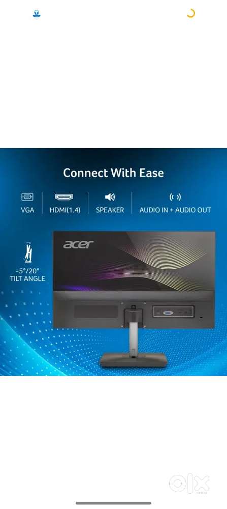 Acer lcd monitor 24ich with liquid crystal clear display
