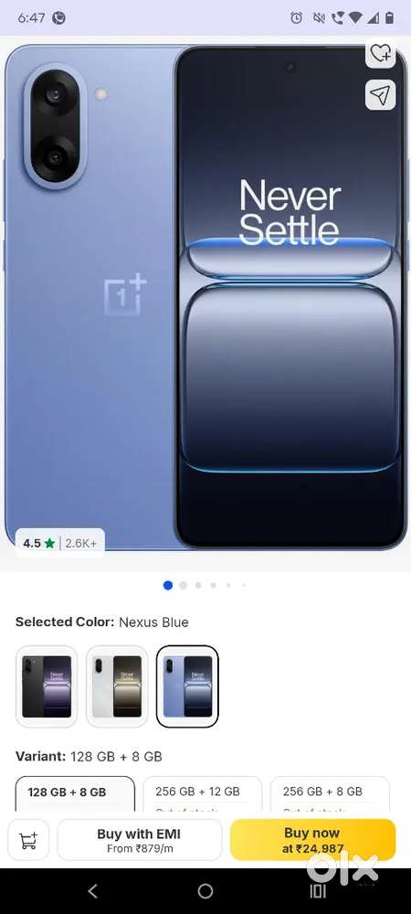 One Plus Nord CE 5 Nexus Blue 8GB 128 GB
