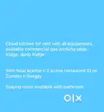 Cloud kitchen in porvorim for rent with all equipments n license