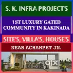 KAKINADA BEST GATED COMMUNITY SITES /VILLA PLOTS FOR SALE@ACHAMPET JN