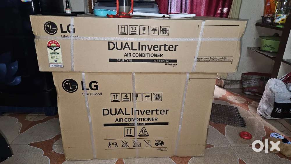 NEW LG DUAL ONVERTER AIR CONDITIONER  SPLIT TYPE 1.5 TON .5