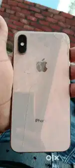 I phone xs back crack and folder m halka sa dot h