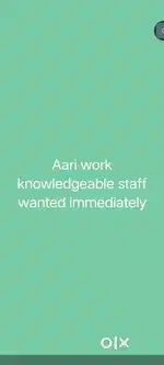 Female Aari works staff wanted