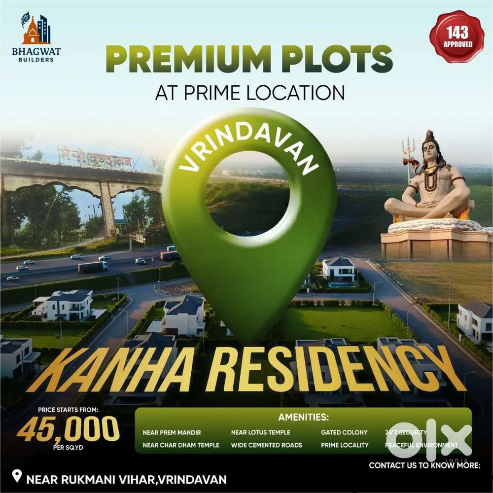 Gatted sosaity near Prem mandir vrindavan