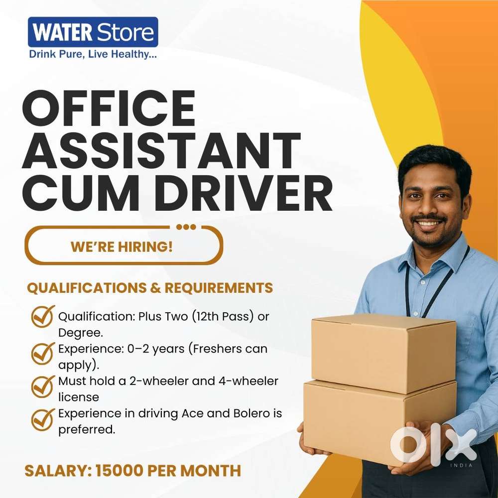 Job Title: Office Assistant cum Driver