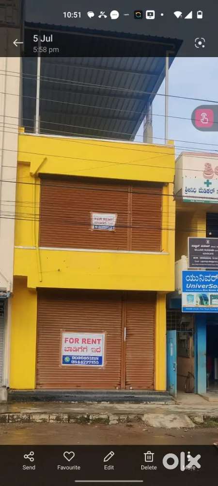 Shop for rent market road 38000
