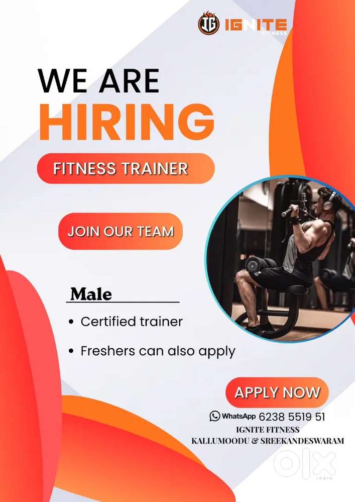 We are hiring gym trainer