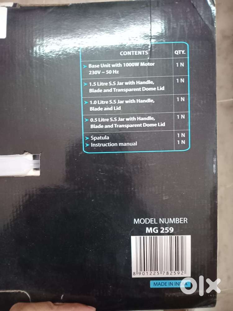 Preethi Taurus Pro MG-259 Mixer Grinder 1000W – Brand New Box Pack