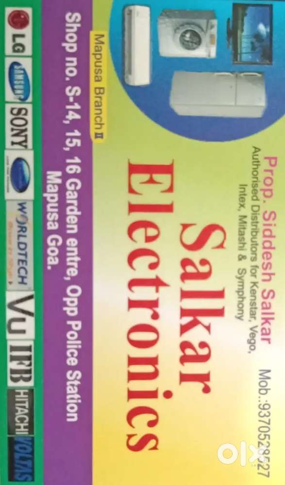 Wanted an accountant to work at SALKAR ELECTRONICS showroom at mapusa