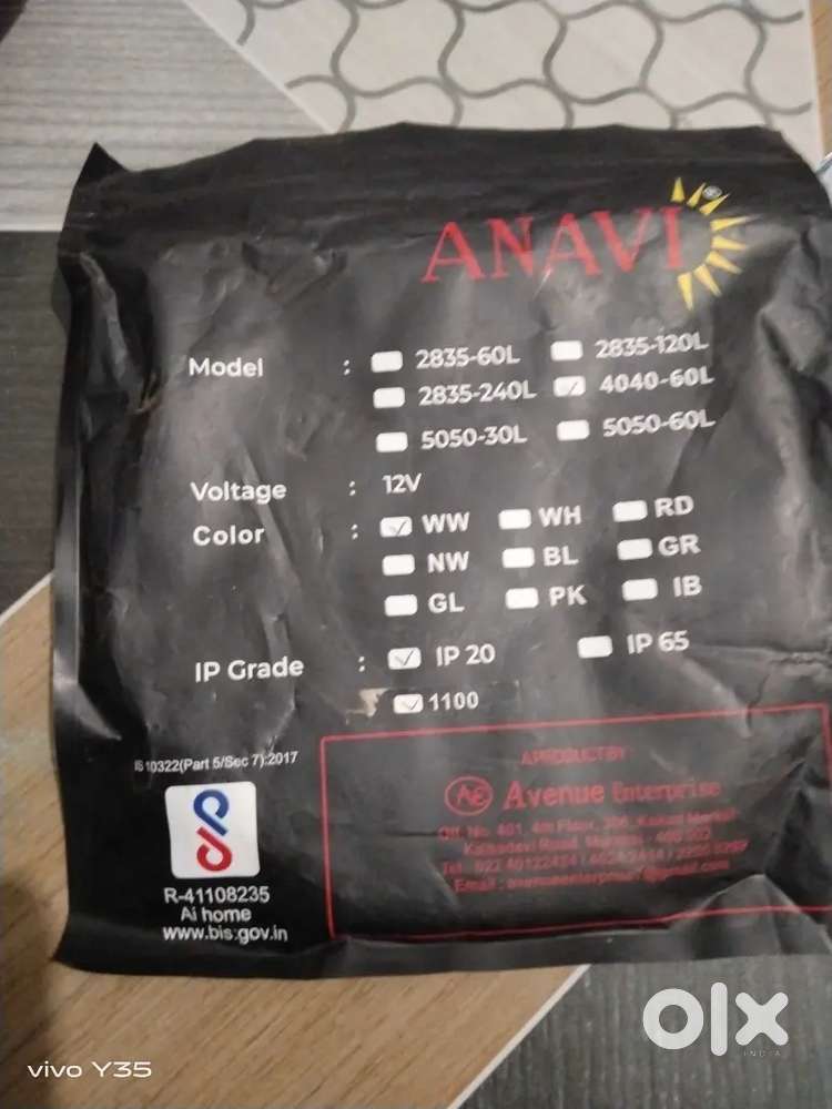 Led strip light anvi 5 miters