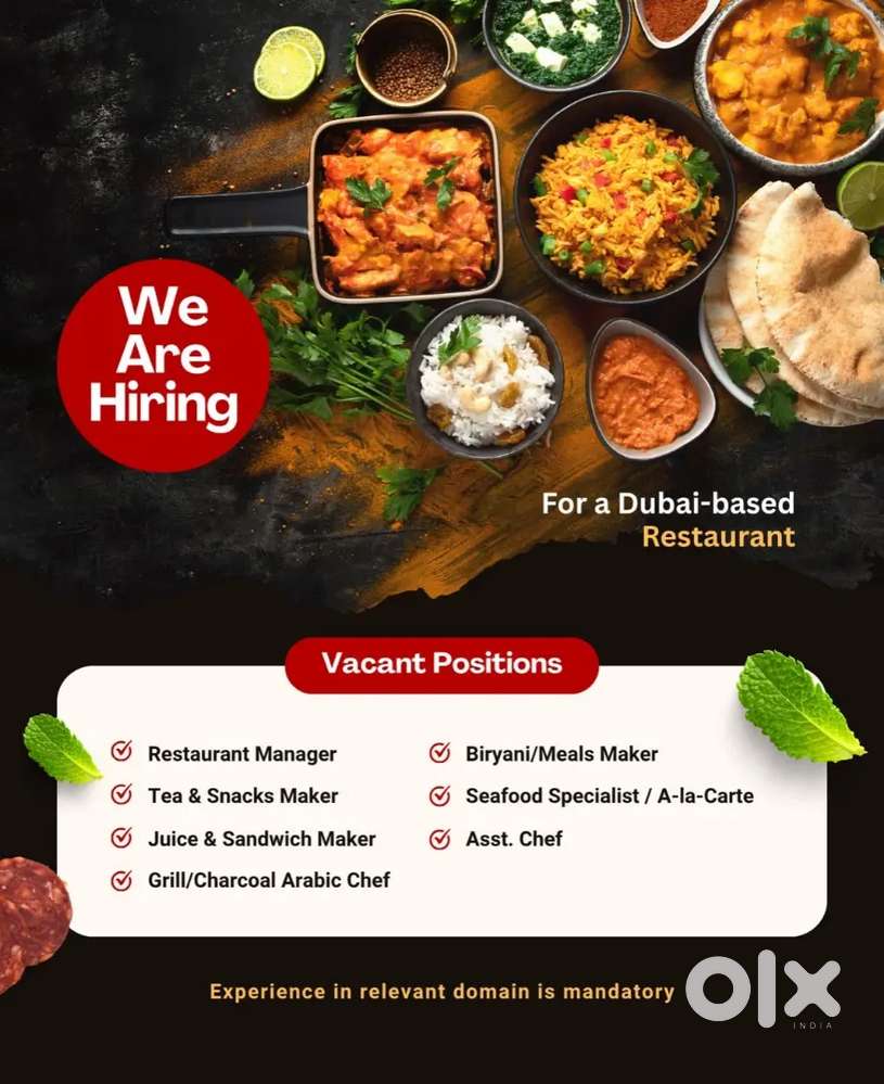 Tea Snacks Master & Juice Sandwich Maker for Dubai Based Restaurant