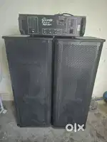 2 Loud speaker with 500 watt Amplifier