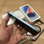 Iphone 14 in 256gb  with box under warranty at good condition...