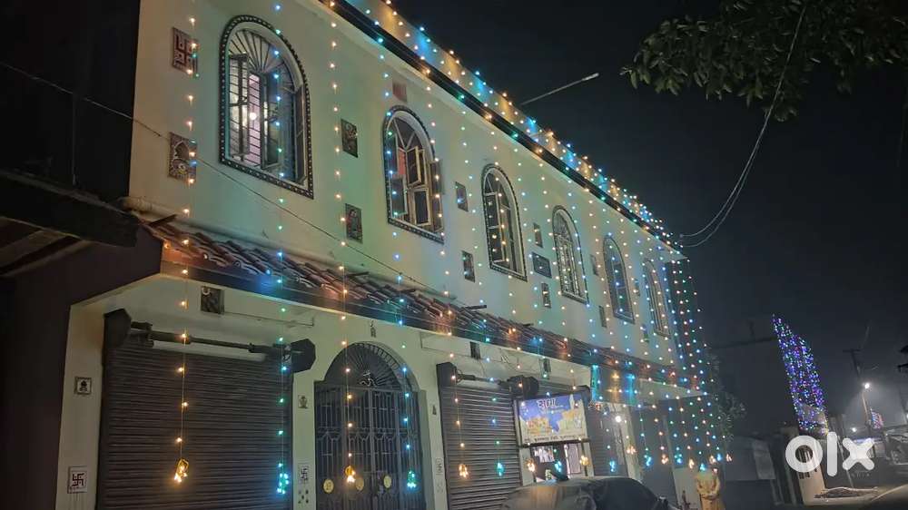 There is a market on the side of the road.