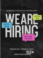 Vacancy available on Financial Consultant