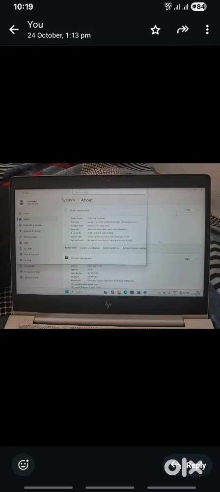 Hp laptop i5 8th 8gb ram 256ssd 4gb gharphic card price :- only 21000