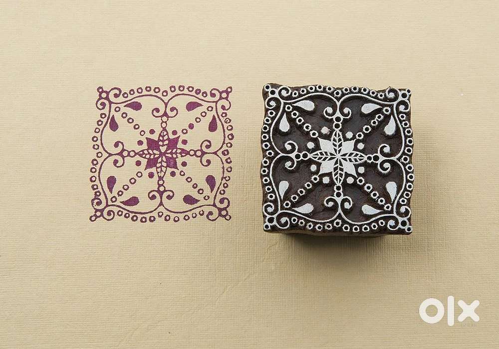 Indian Wooden Printing Block