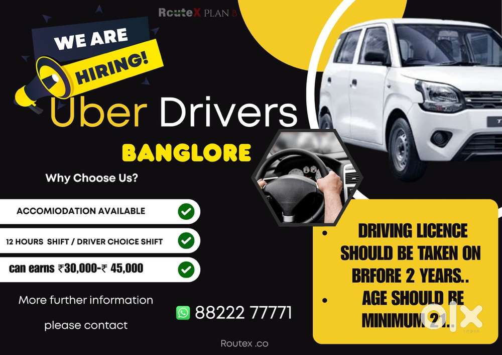 Uber driver job in banglore