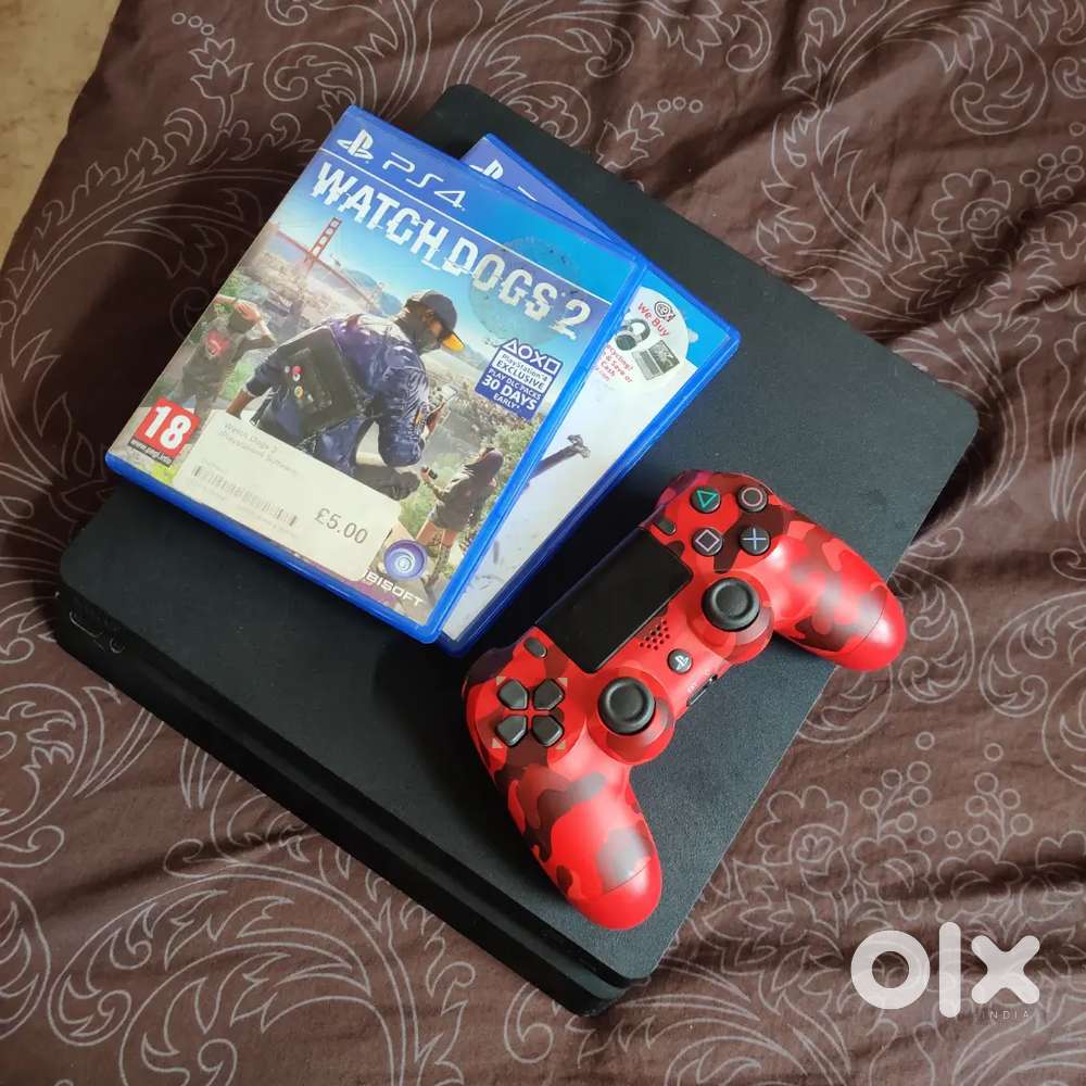 PS4 slim 500gb with controller and 2 games