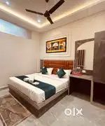 Male female hotel receptionist