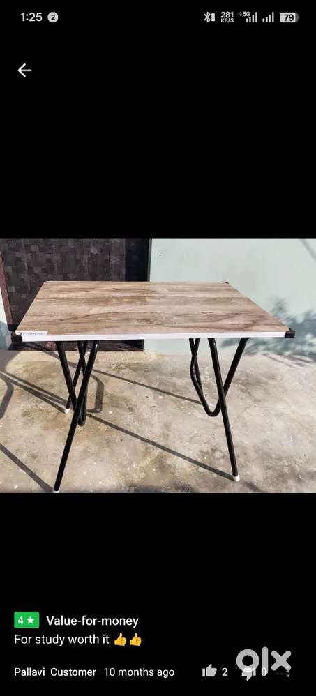 Foldable study table