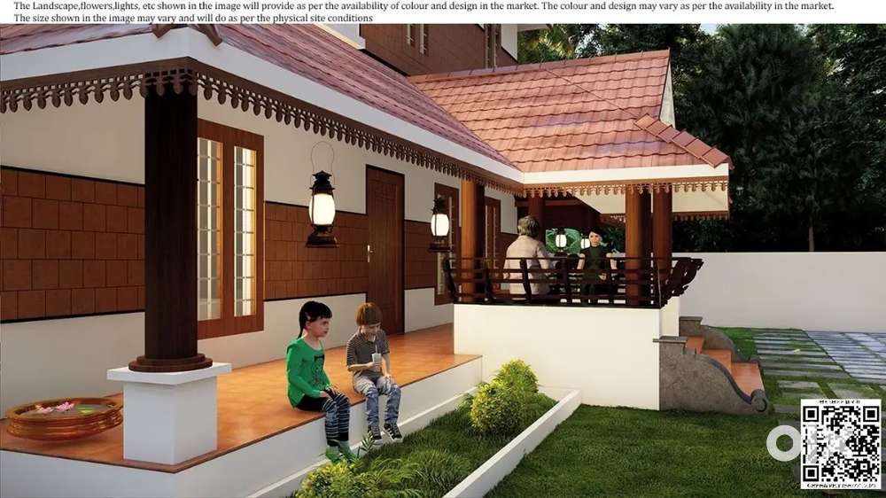 Traditional 8 cent plot+ 3BHK Nalukettu house for sale in Thrissur
