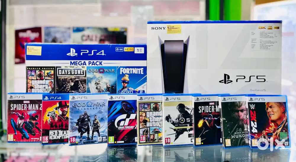 PS4 slim 1TB with games
