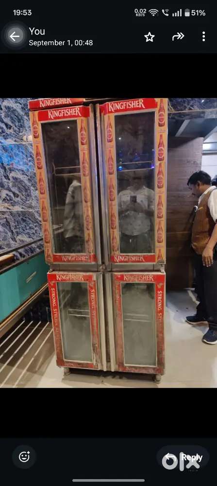 Steel fridge 2 door use for cold storage also