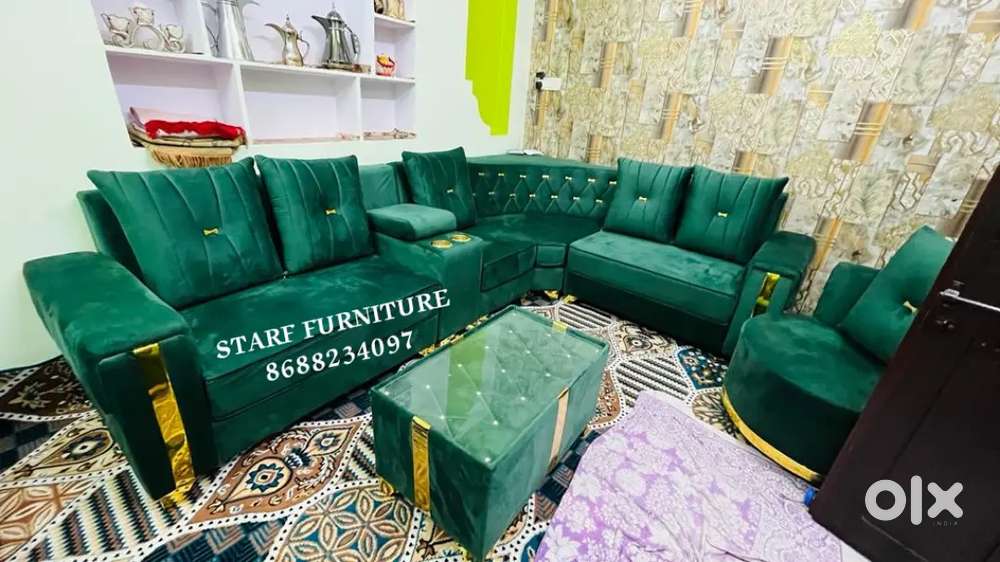 Premium quality L shape sofa set in starf premium Furniture