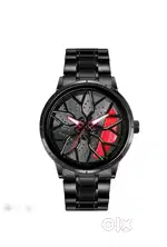 Black Car wheel watch