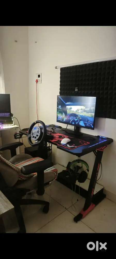 Cammus c5 racing 5nm wheel acer ultrawide 29inch monitor RGB table