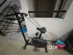 Upright exercise bike for gym and indoor workouts