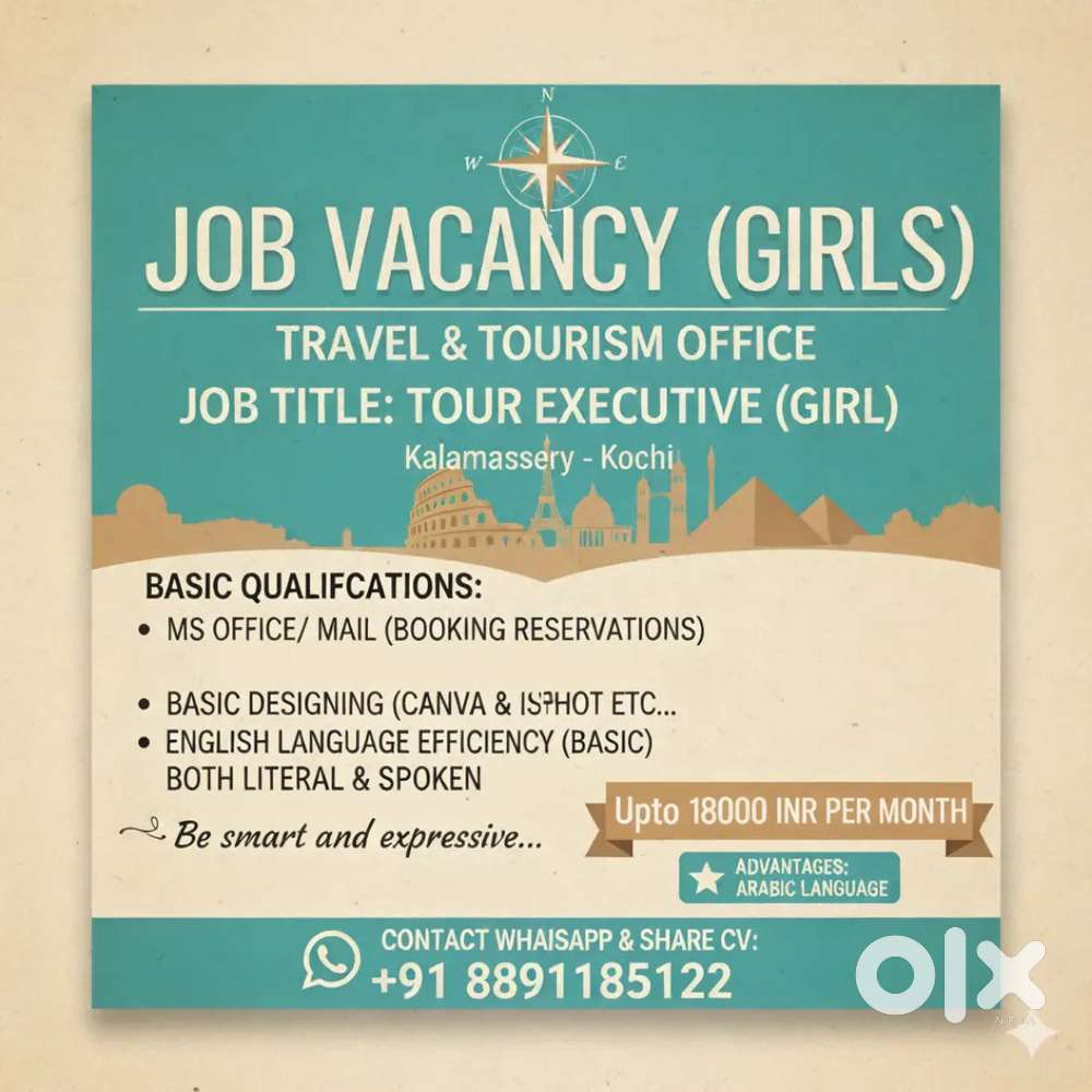 TOUR EXECUTIVE & RECEPTIONIST ( GIRL)