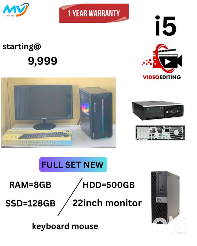 i7-i5-i3 Branded Desktop Computer Laptop Sales & Service Done