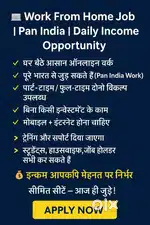 Work From Home Job  Pan India  Daily Income Opportunity