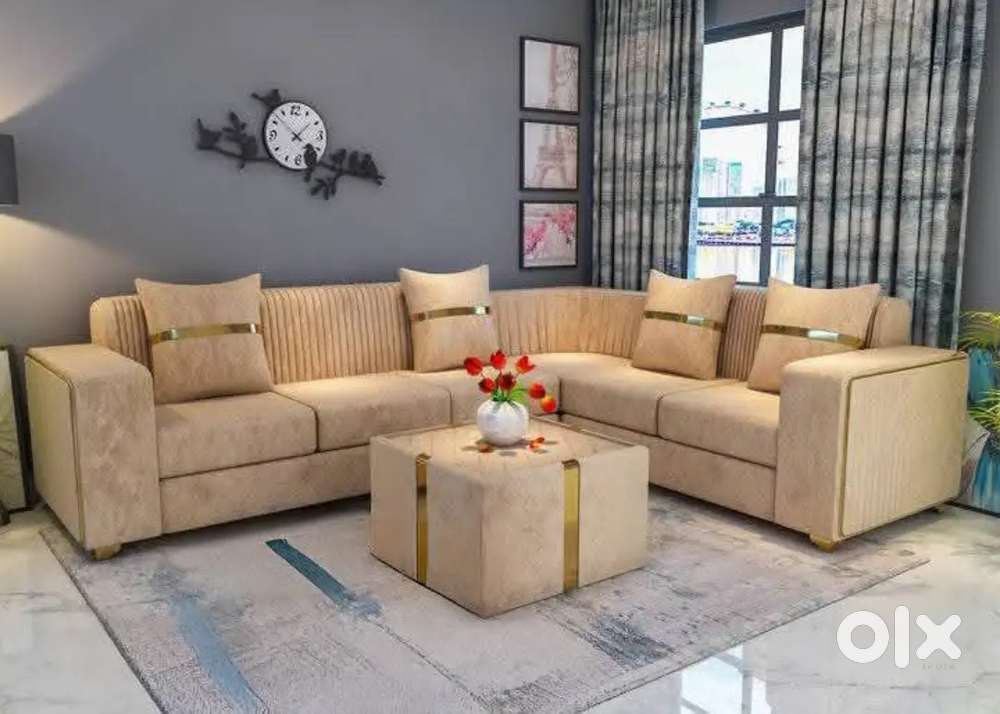 L shaped sofa set