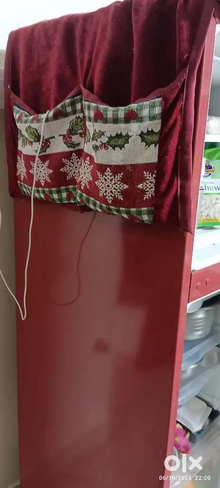 Whirlpool fridge 220 litre double door Red colour frost free