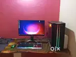 Desktop heavy gaming and working setup
